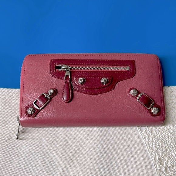 🖤Balenciaga Pink zip around wallet - Picture 1 of 15